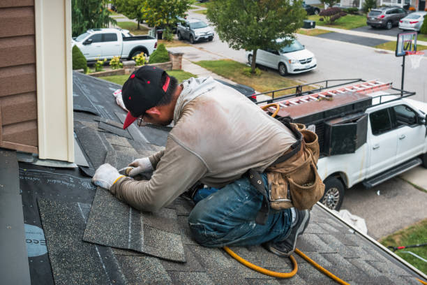 Professional Gutter Installation technician working in Davidsonville, MD